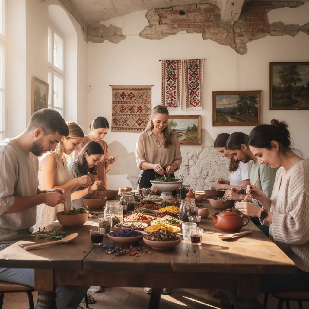 Rôzne bylinkové čaje usporiadané v krásnych pohároch